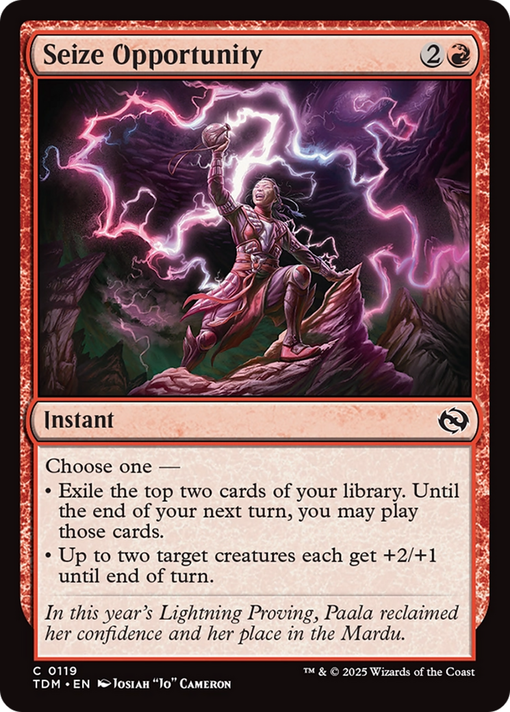Seize Opportunity [Tarkir: Dragonstorm] | Devastation Store