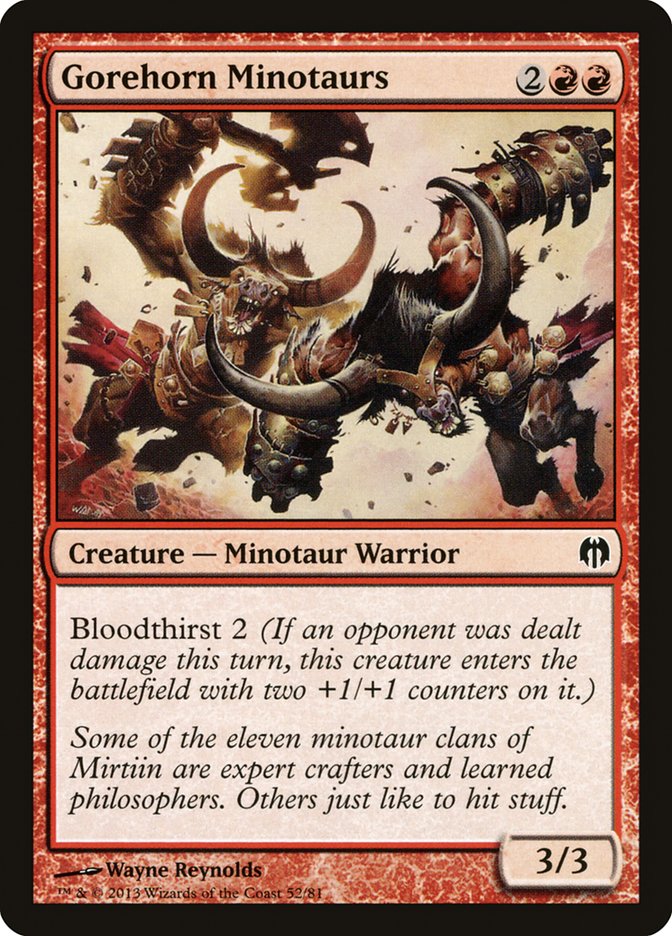 Gorehorn Minotaurs [Duel Decks: Heroes vs. Monsters] | Devastation Store