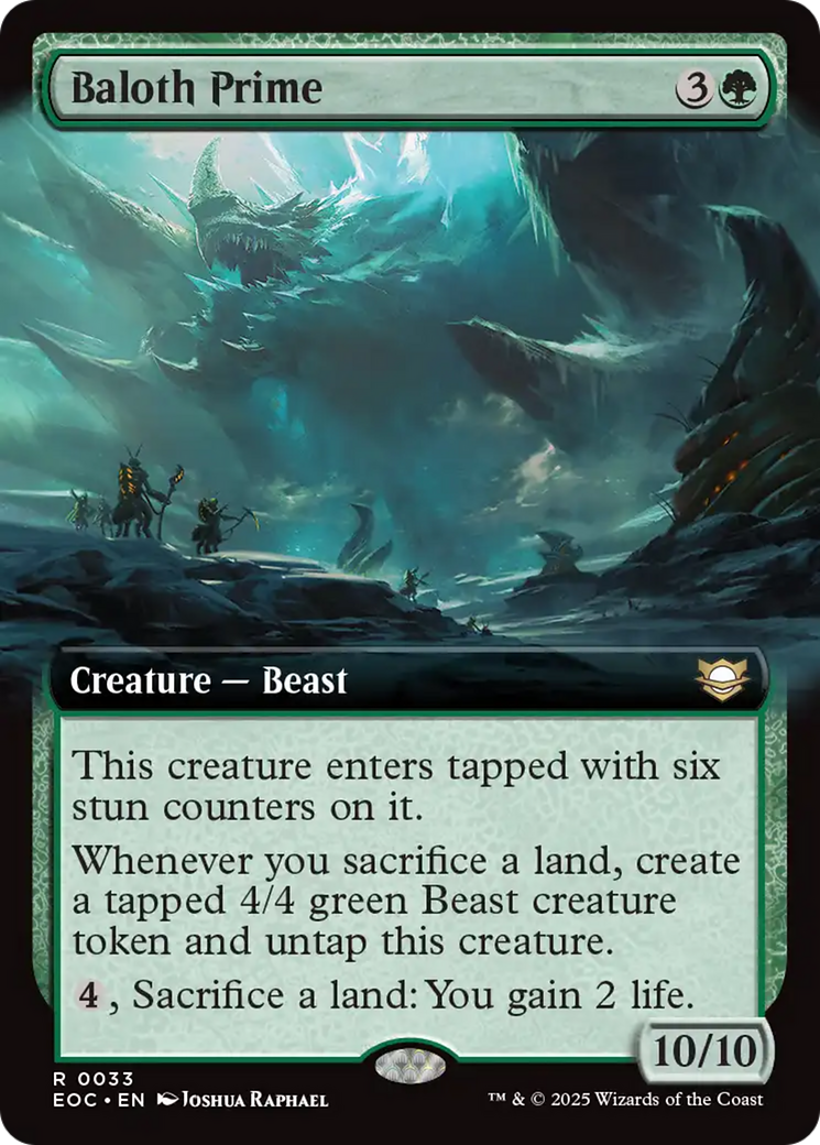 Baloth Prime (Extended Art) [Edge of Eternities Commander] | Devastation Store