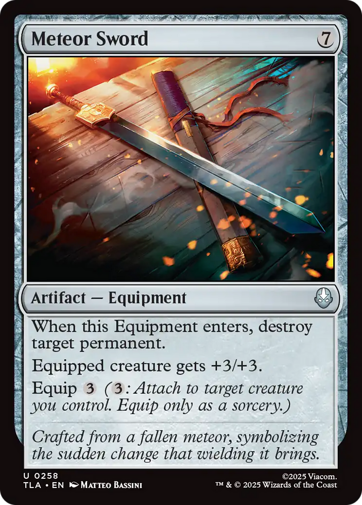 Meteor Sword [Avatar: The Last Airbender] | Devastation Store