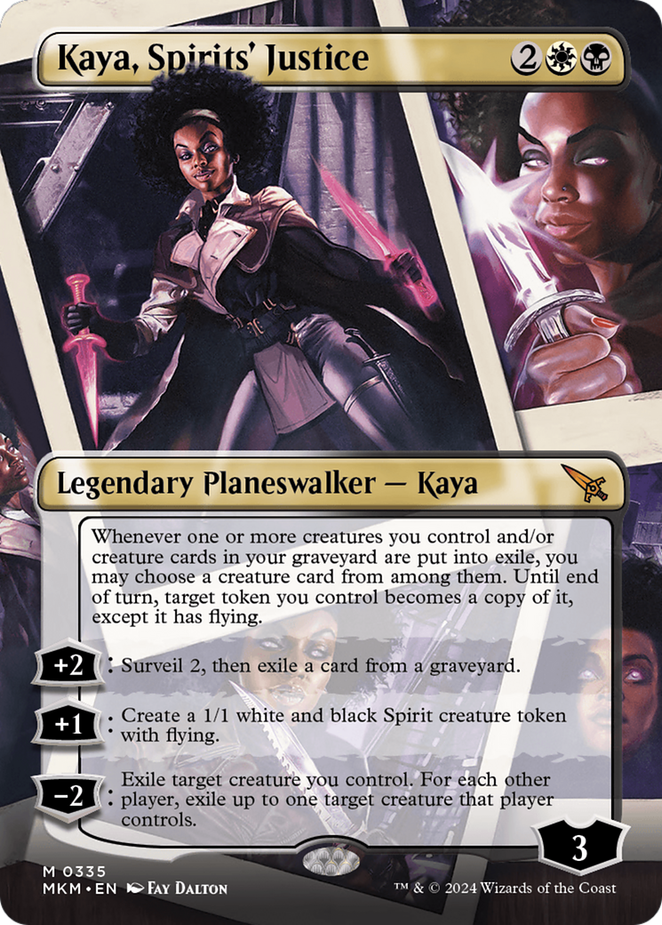 Kaya, Spirits' Justice (Borderless) [Murders at Karlov Manor] | Devastation Store