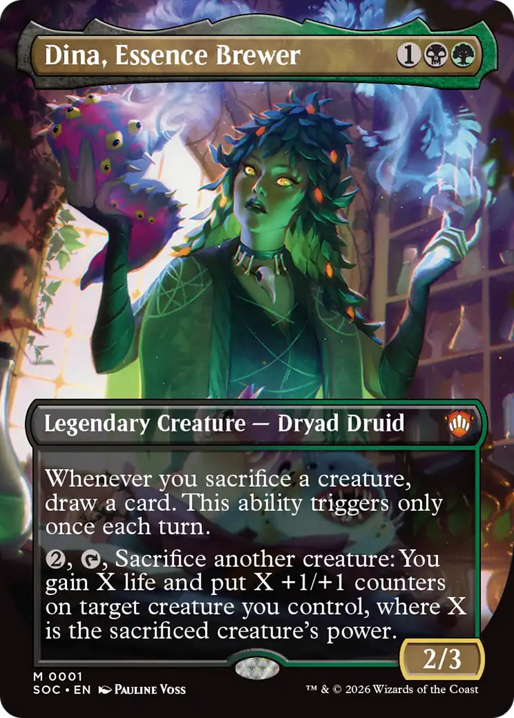 Dina, Essence Brewer (Borderless) [Secrets of Strixhaven Commander] | Devastation Store