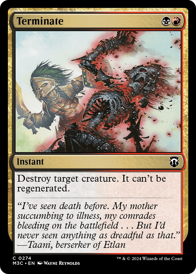Terminate (Ripple Foil) [Modern Horizons 3 Commander] | Devastation Store