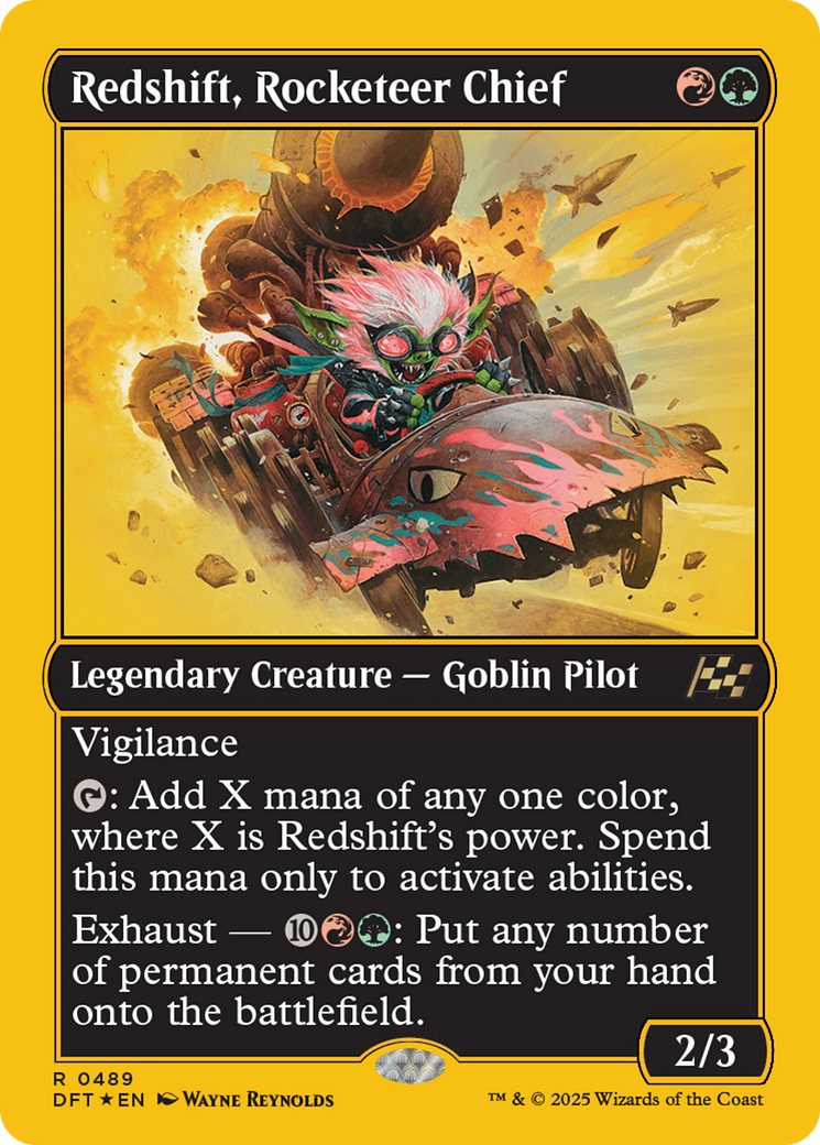 Redshift, Rocketeer Chief (First-Place Foil) [Aetherdrift] | Devastation Store