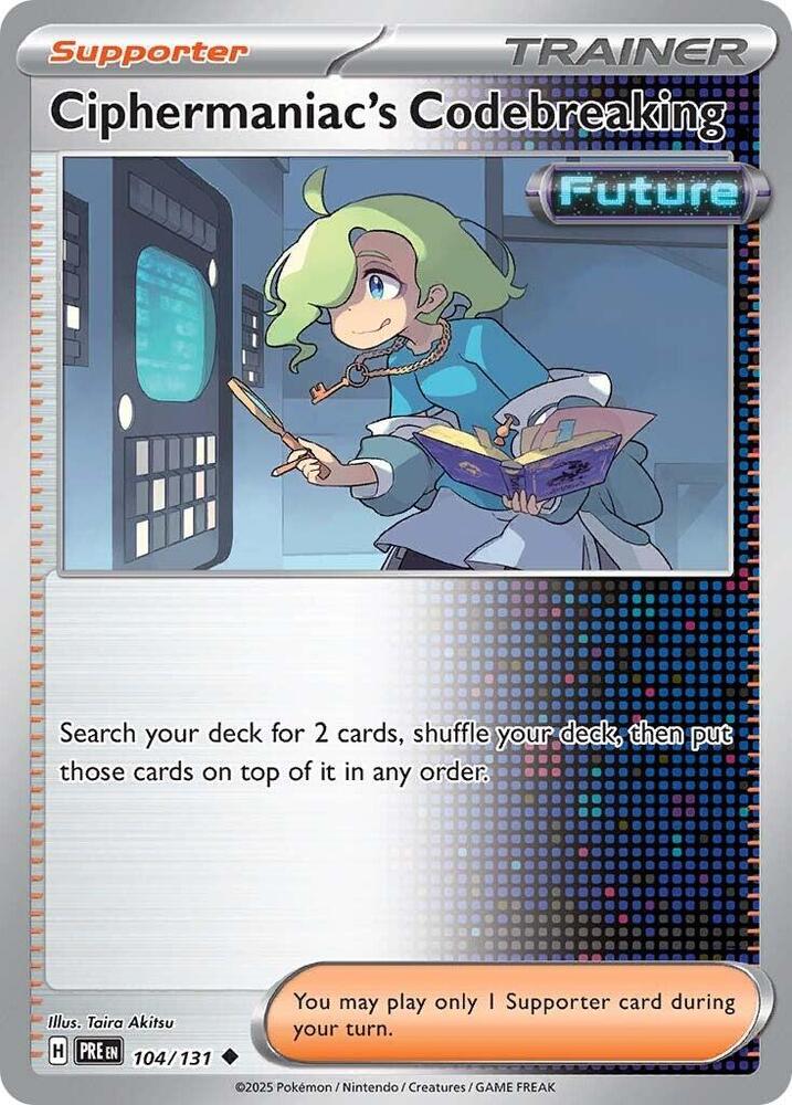 Ciphermaniac's Codebreaking (104/131) [Scarlet & Violet: Prismatic Evolutions] | Devastation Store