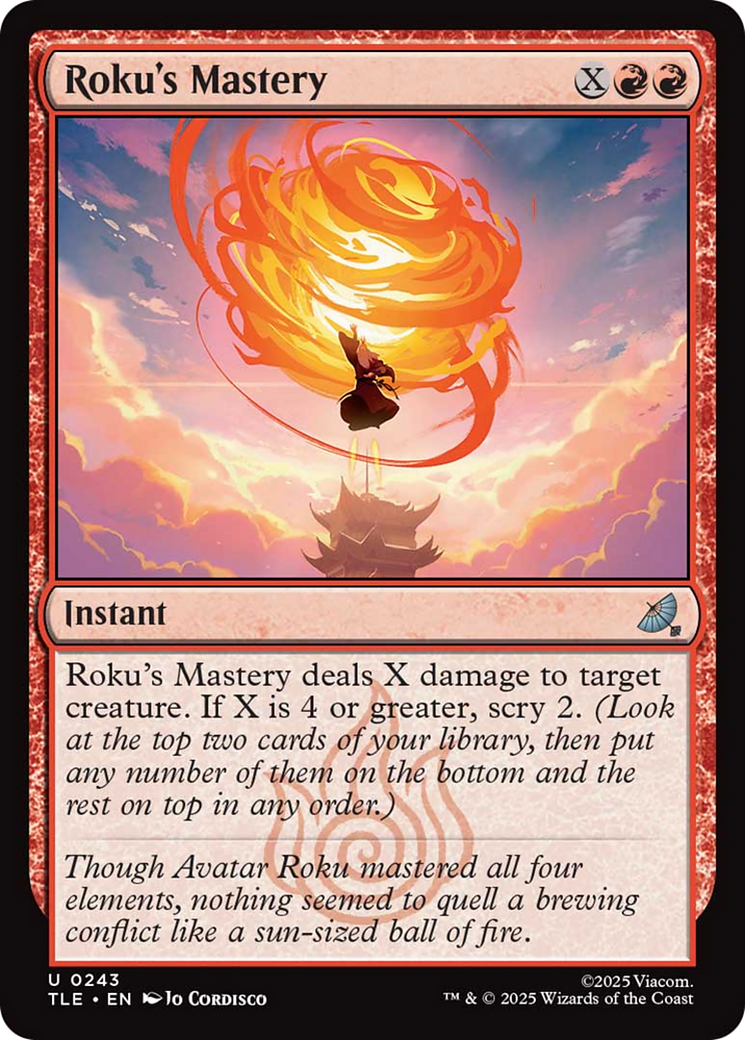 Roku's Mastery [Avatar: The Last Airbender: Eternal-Legal] | Devastation Store