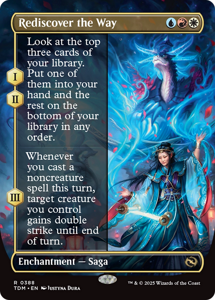 Rediscover the Way (Borderless) [Tarkir: Dragonstorm] | Devastation Store
