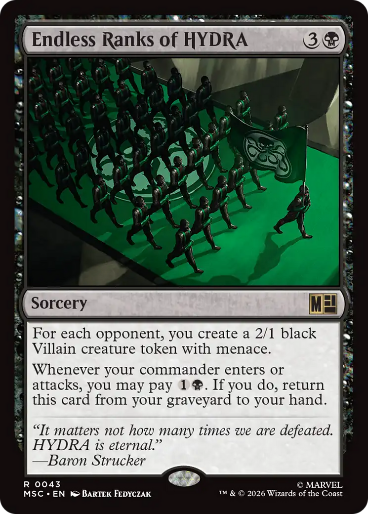 Endless Ranks of HYDRA (Surge Foil) [Marvel Super Heroes Commander] | Devastation Store