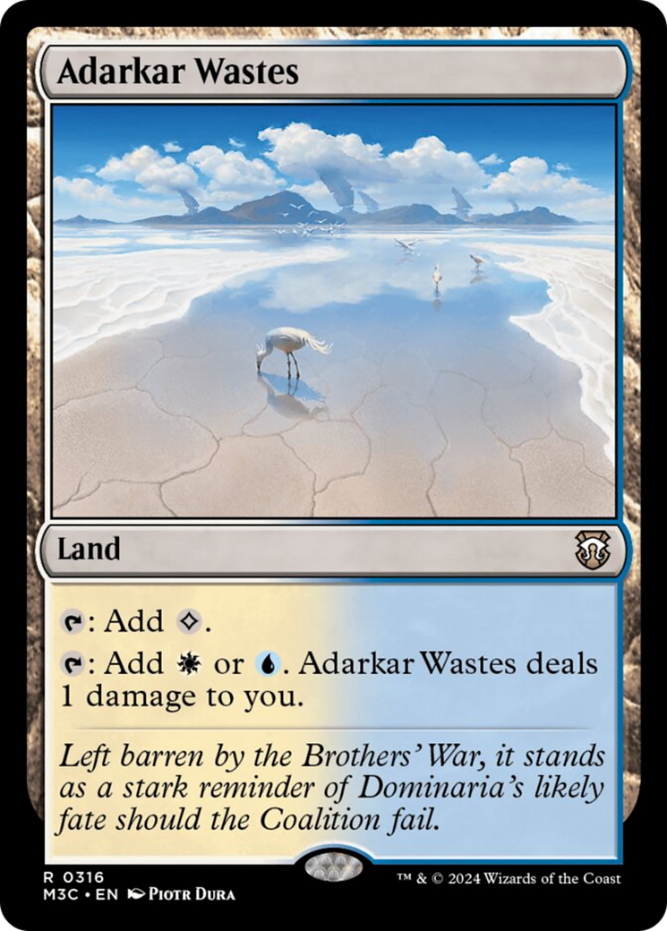 Adarkar Wastes (Ripple Foil) [Modern Horizons 3 Commander] | Devastation Store