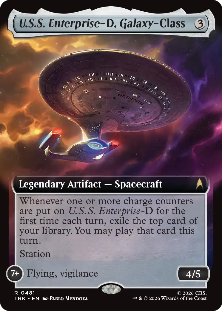 U.S.S. Enterprise-D, Galaxy-Class (Extended Art) [Star Trek] | Devastation Store