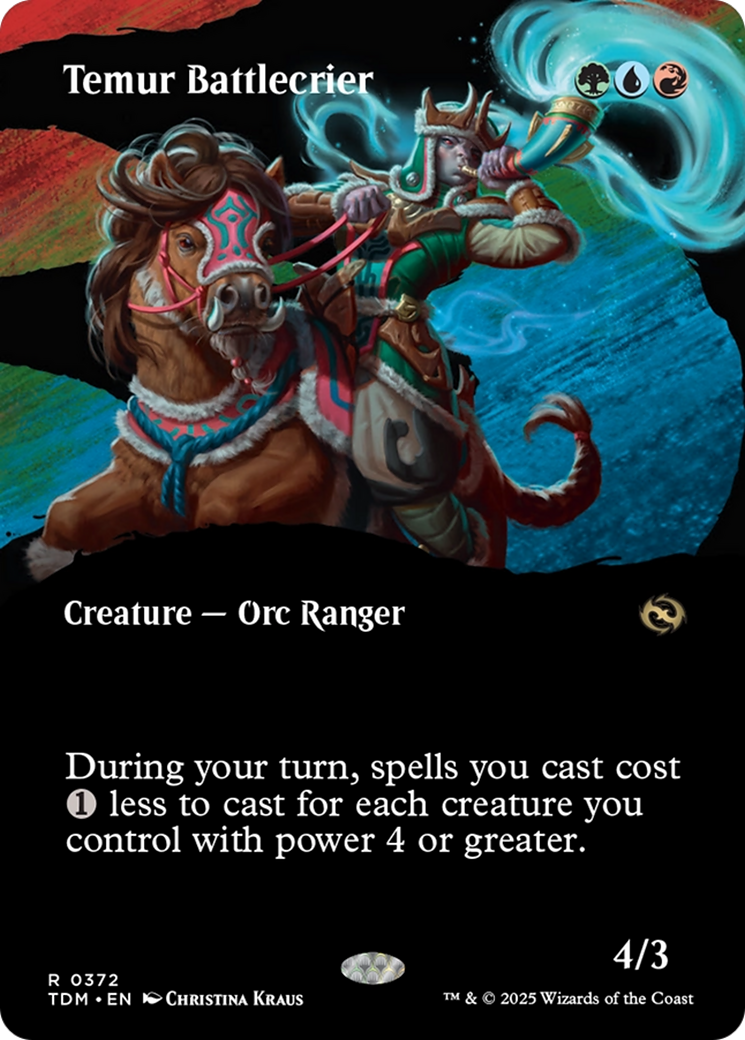 Temur Battlecrier (Borderless) [Tarkir: Dragonstorm] | Devastation Store