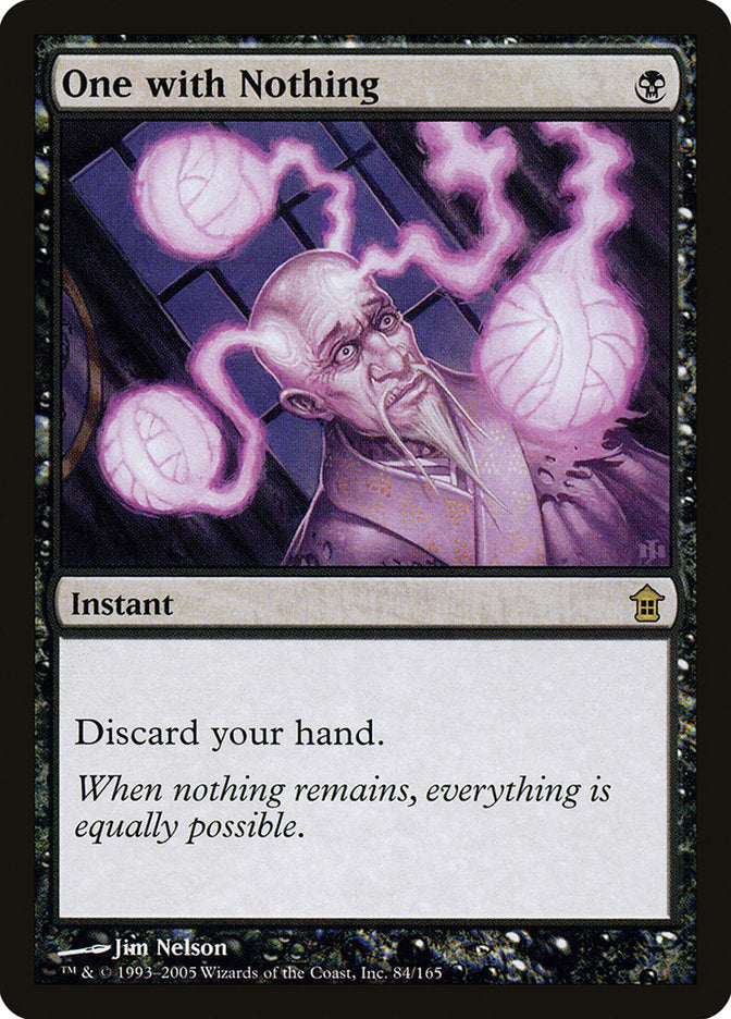 One with Nothing [Saviors of Kamigawa] | Devastation Store