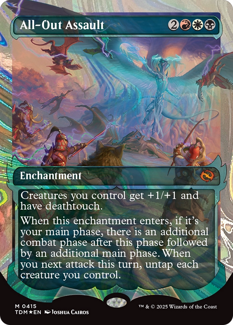 All-Out Assault (Showcase) (Halo Foil) [Tarkir: Dragonstorm] | Devastation Store