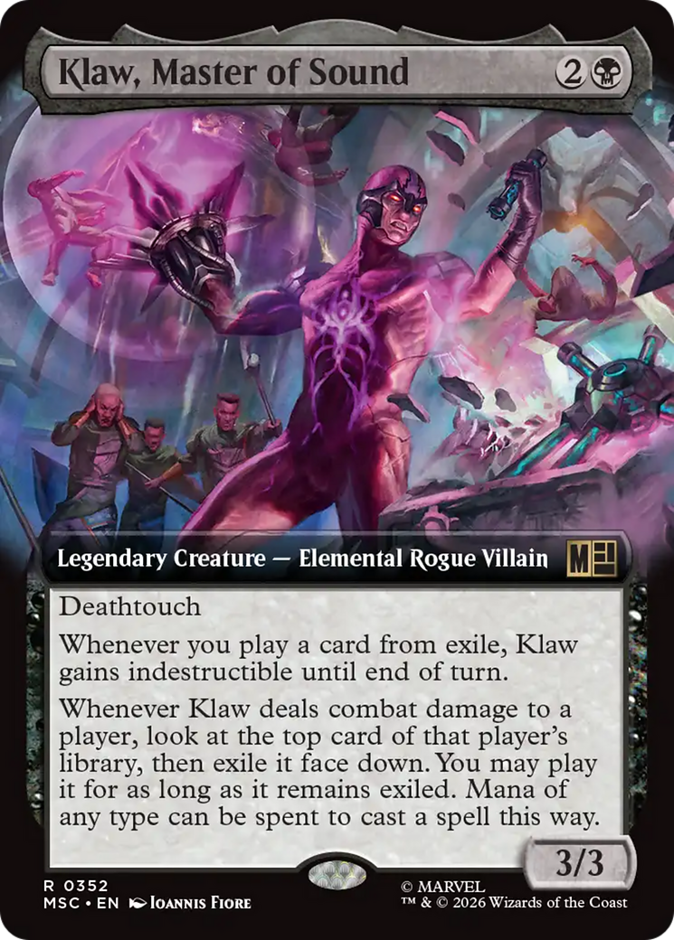 Klaw, Master of Sound (Extended Art) [Marvel Super Heroes Commander] | Devastation Store