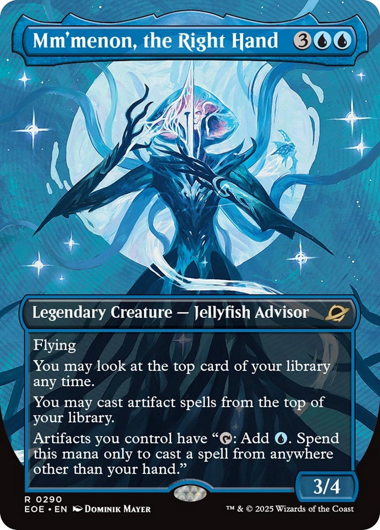 Mm'menon, the Right Hand (Borderless) [Edge of Eternities] | Devastation Store