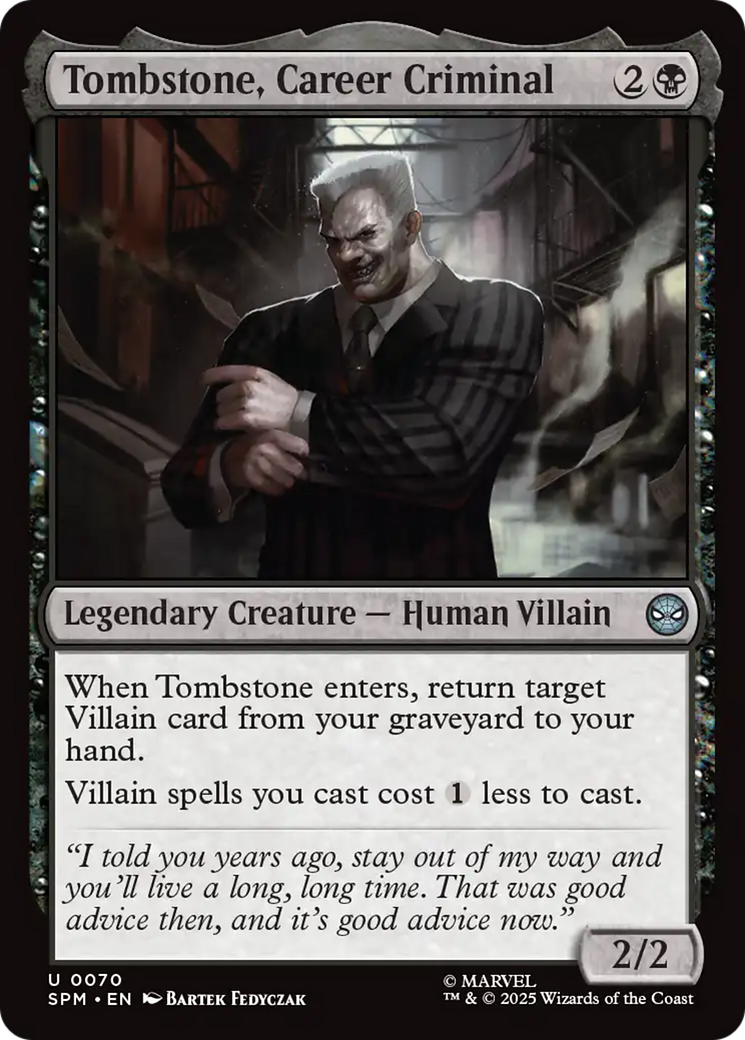 Tombstone, Career Criminal [Marvel's Spider-Man] | Devastation Store