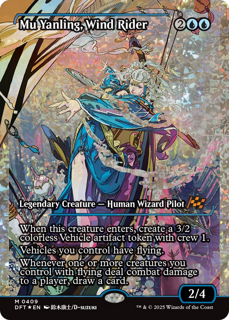 Mu Yanling, Wind Rider (Showcase) (Fracture Foil) [Aetherdrift] | Devastation Store