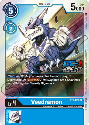 Veedramon [BT2-026] (DC-1 Grand Prix) [Release Special Booster Promos] | Devastation Store