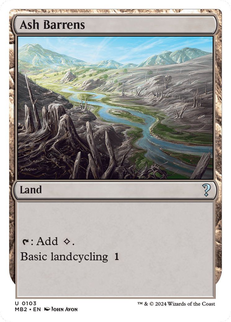 Ash Barrens (White Border) [Mystery Booster 2] | Devastation Store