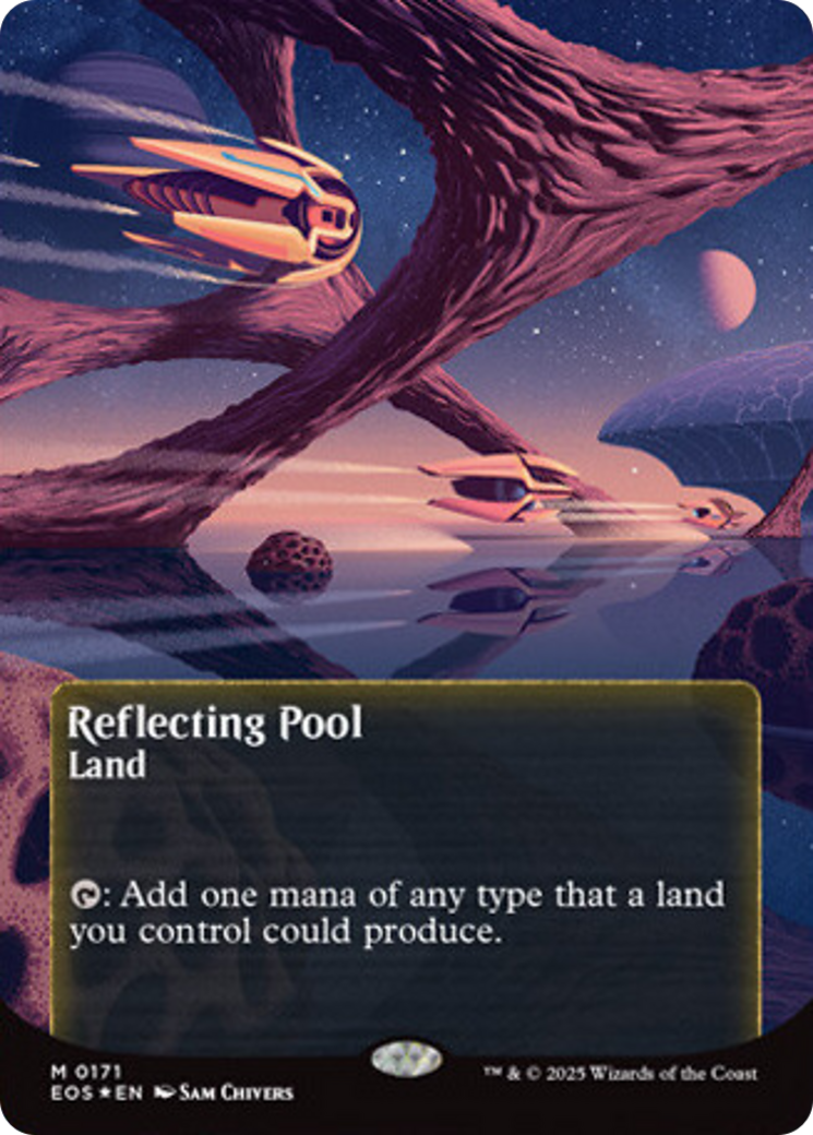 Reflecting Pool (0171) (Borderless) (Galaxy Foil) [Edge of Eternities: Stellar Sights] | Devastation Store