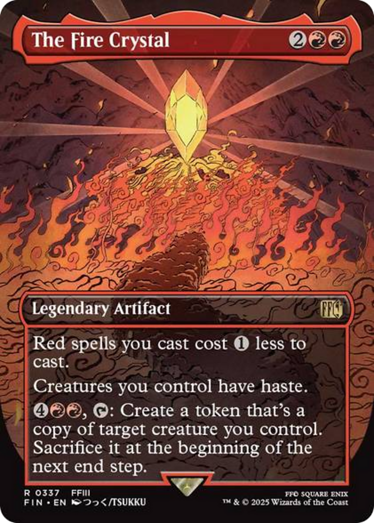 The Fire Crystal (Borderless) [FINAL FANTASY] | Devastation Store
