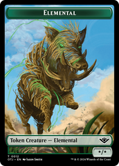 Mercenary // Elemental Double-Sided Token [Outlaws of Thunder Junction Tokens] | Devastation Store