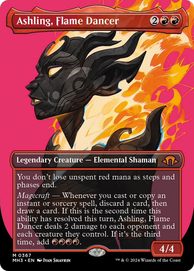 Ashling, Flame Dancer (Borderless) [Modern Horizons 3] | Devastation Store