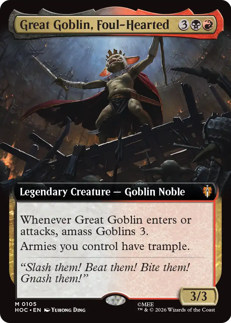 Great Goblin, Foul-Hearted (Extended Art) [The Hobbit: Eternal-Legal] | Devastation Store