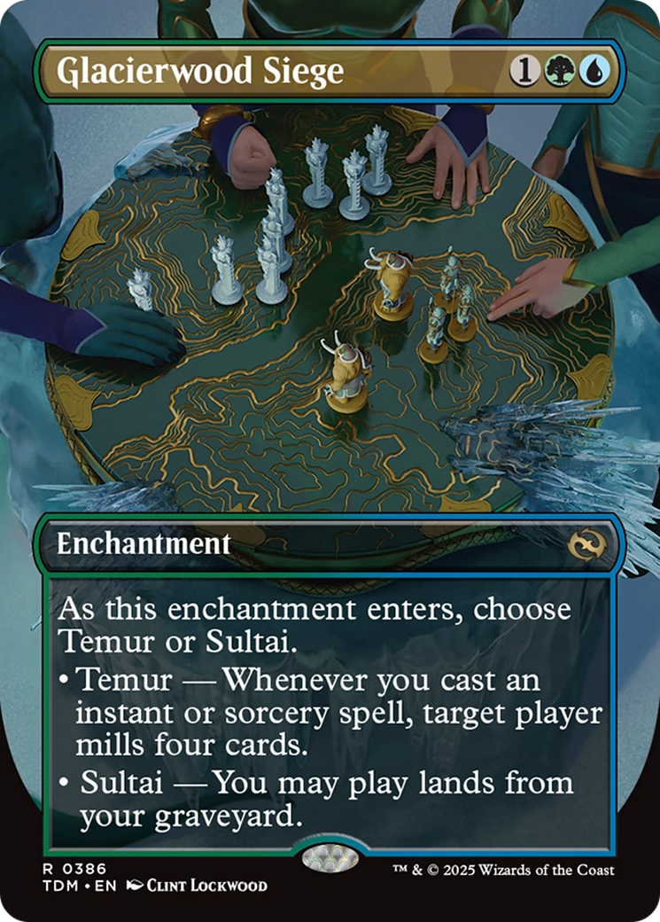 Glacierwood Siege (Borderless) [Tarkir: Dragonstorm] | Devastation Store