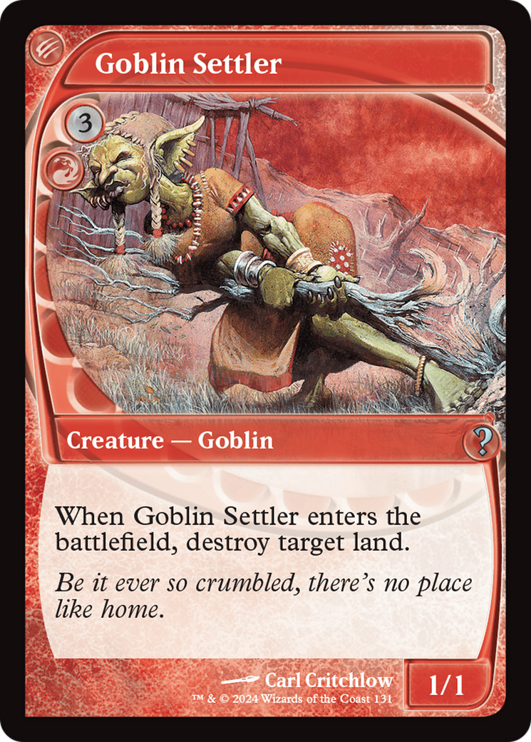 Goblin Settler (Future Sight) [Mystery Booster 2] | Devastation Store