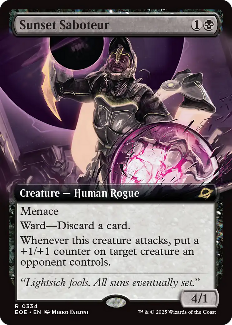 Sunset Saboteur (Extended Art) [Edge of Eternities] | Devastation Store