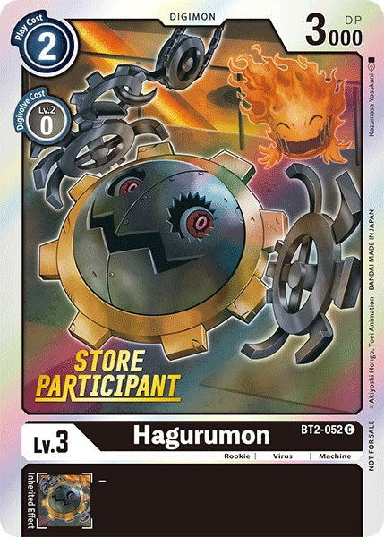Hagurumon [BT2-052] (Store Participant) [Release Special Booster Promos] | Devastation Store