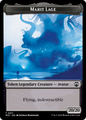 Marit Lage // Sand Warrior Double-Sided Token [Modern Horizons 3 Commander Tokens] | Devastation Store