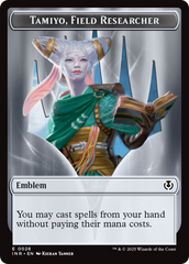 Human Soldier (0020) // Emblem - Tamiyo, Field Researcher Double-Sided Token [Innistrad Remastered Tokens] | Devastation Store