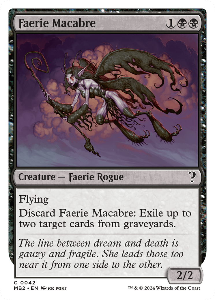 Faerie Macabre (White Border) [Mystery Booster 2] | Devastation Store
