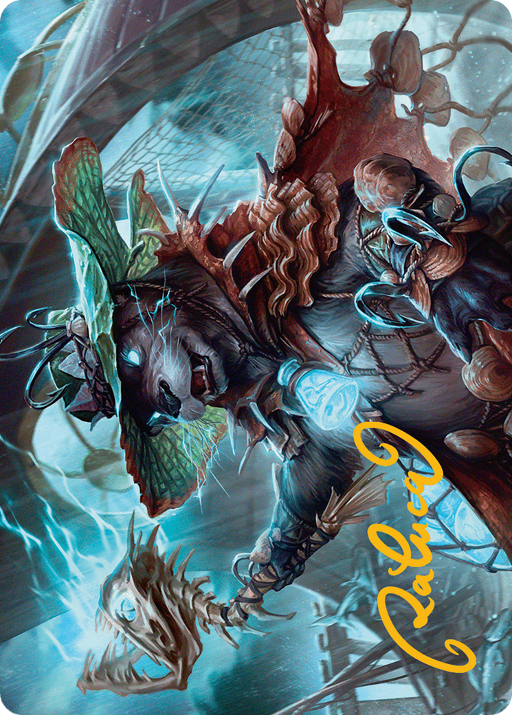 Tempest Angler Art Card (Gold-Stamped Signature) [Bloomburrow Art Series] | Devastation Store
