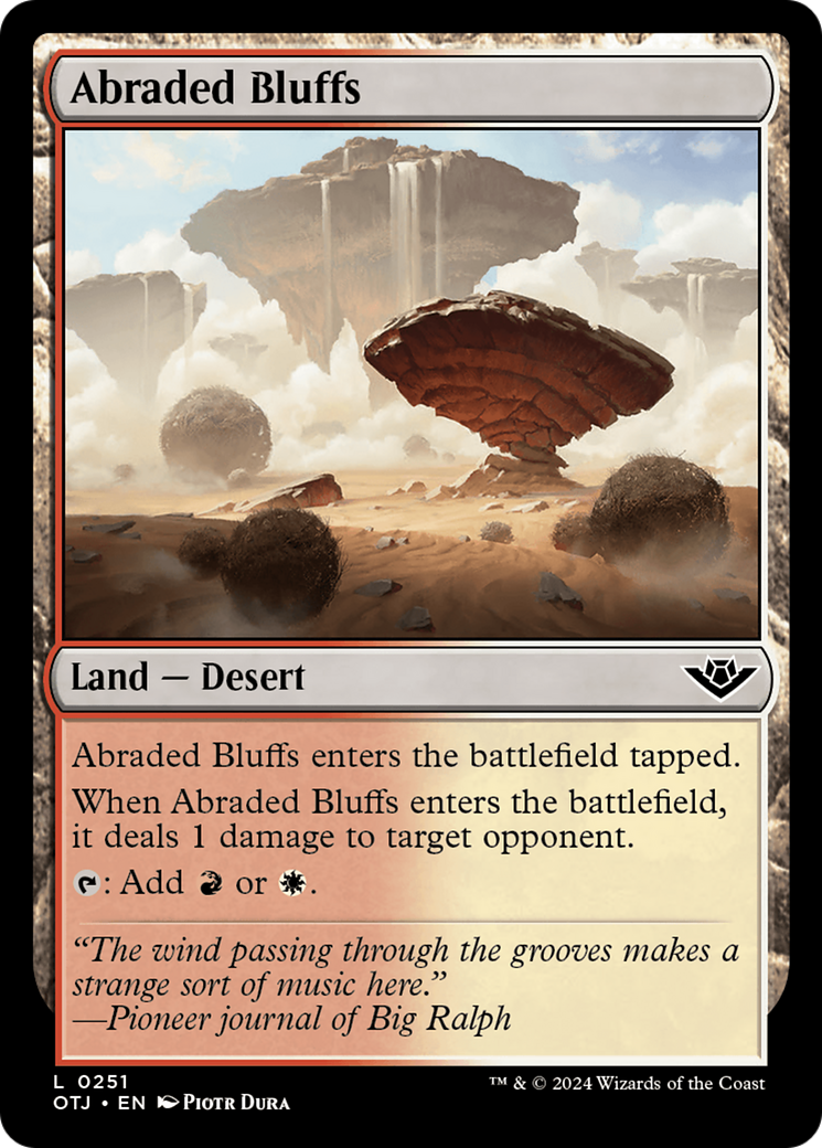 Abraded Bluffs [Outlaws of Thunder Junction] | Devastation Store