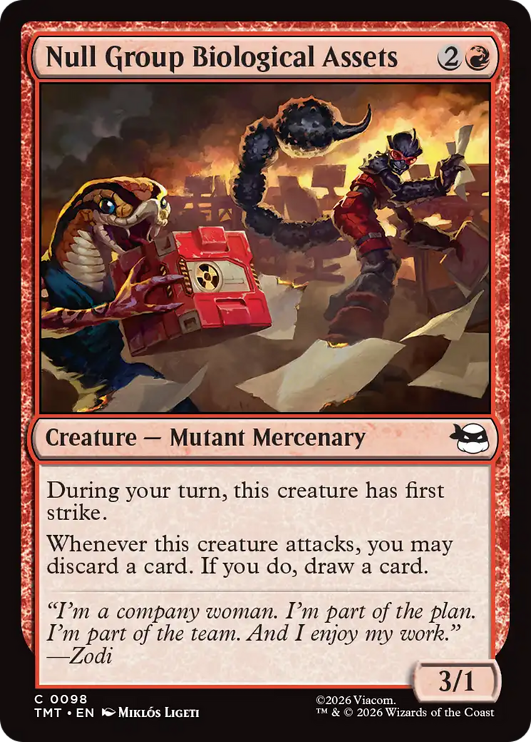 Null Group Biological Assets [Teenage Mutant Ninja Turtles] - Devastation Store | Devastation Store