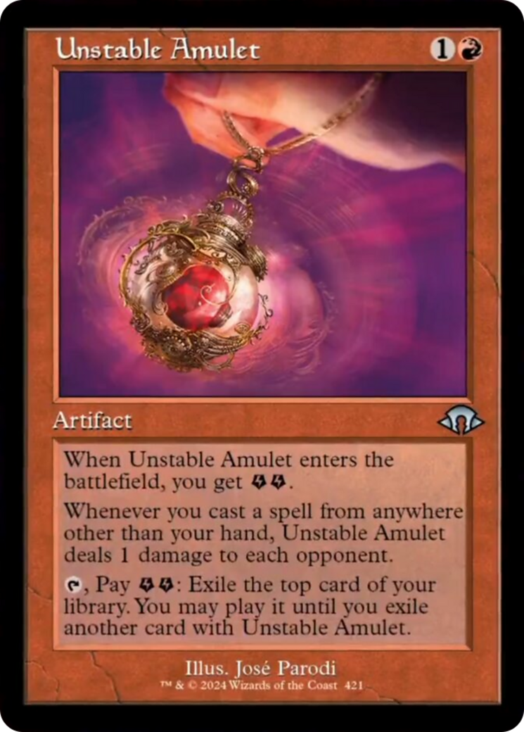Unstable Amulet (Retro) [Modern Horizons 3] | Devastation Store