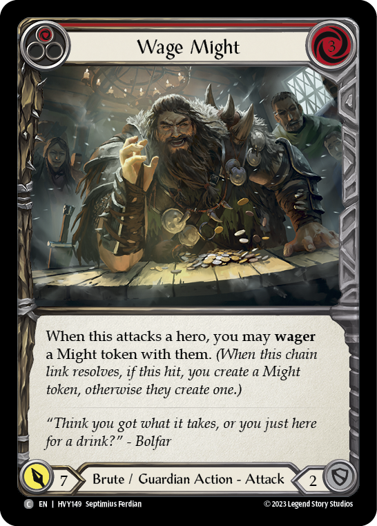 Wage Might (Red) [HVY149] (Heavy Hitters) | Devastation Store