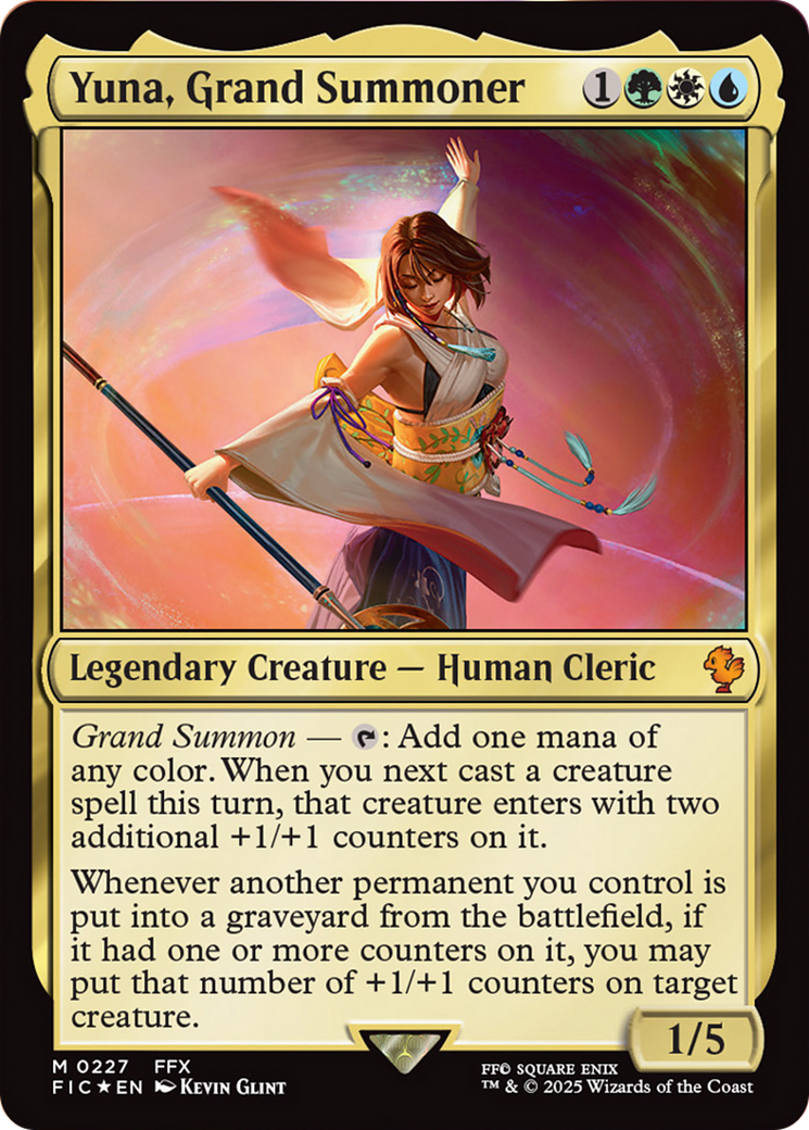 Yuna, Grand Summoner (Surge Foil) [FINAL FANTASY Commander] | Devastation Store