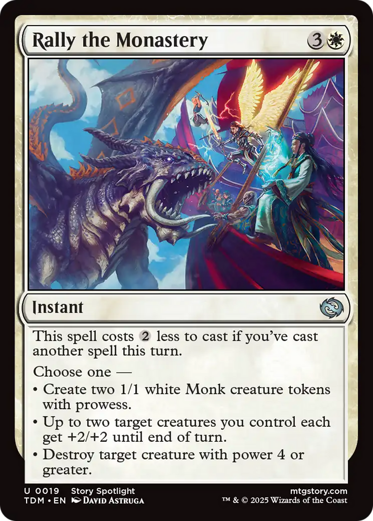 Rally the Monastery [Tarkir: Dragonstorm] | Devastation Store