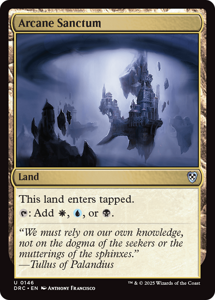 Arcane Sanctum [Aetherdrift Commander] | Devastation Store