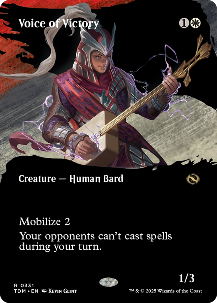 Voice of Victory (Borderless) [Tarkir: Dragonstorm] | Devastation Store