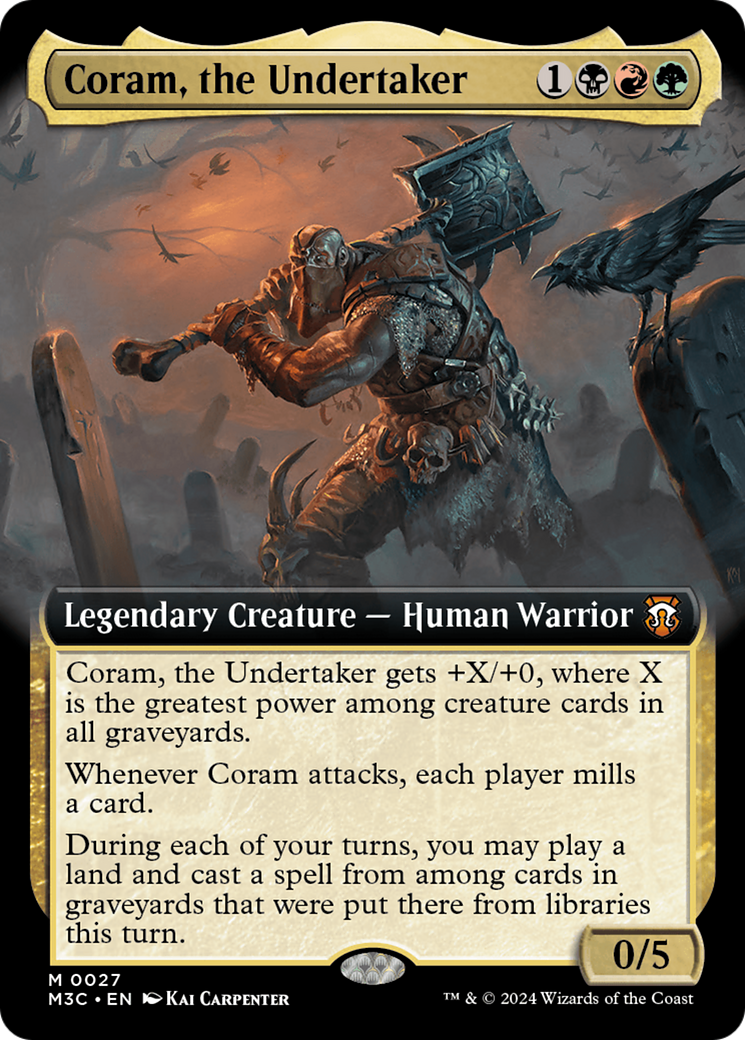 Coram, the Undertaker (Extended Art) [Modern Horizons 3 Commander] | Devastation Store