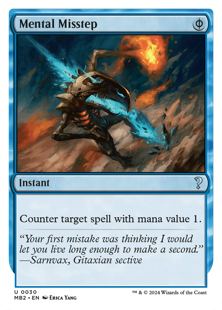 Mental Misstep (White Border) [Mystery Booster 2] | Devastation Store