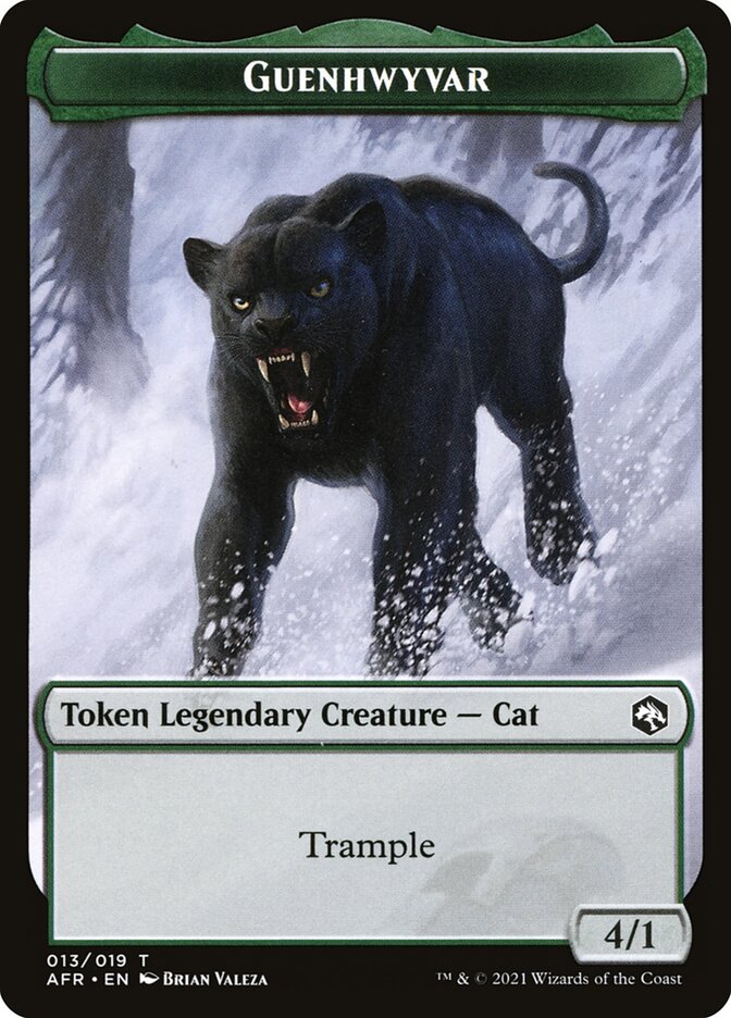 Treasure // Guenhwyvar Double-Sided Token [Dungeons & Dragons: Adventures in the Forgotten Realms Tokens] | Devastation Store