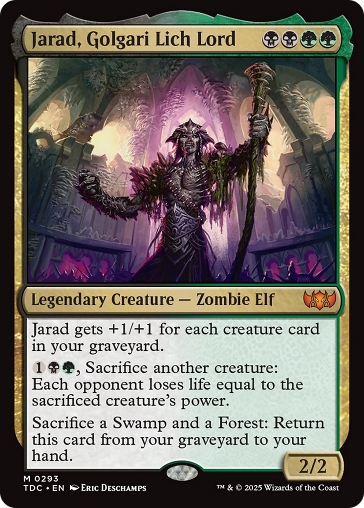 Jarad, Golgari Lich Lord [Tarkir: Dragonstorm Commander] | Devastation Store