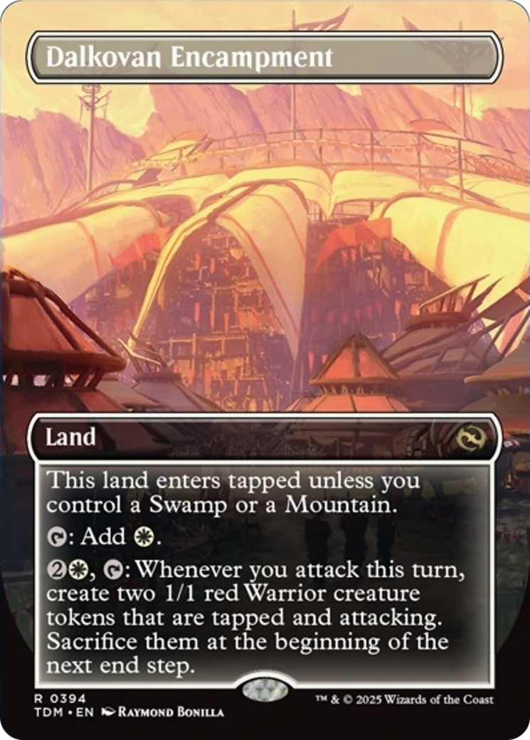 Dalkovan Encampment (Borderless) [Tarkir: Dragonstorm] | Devastation Store