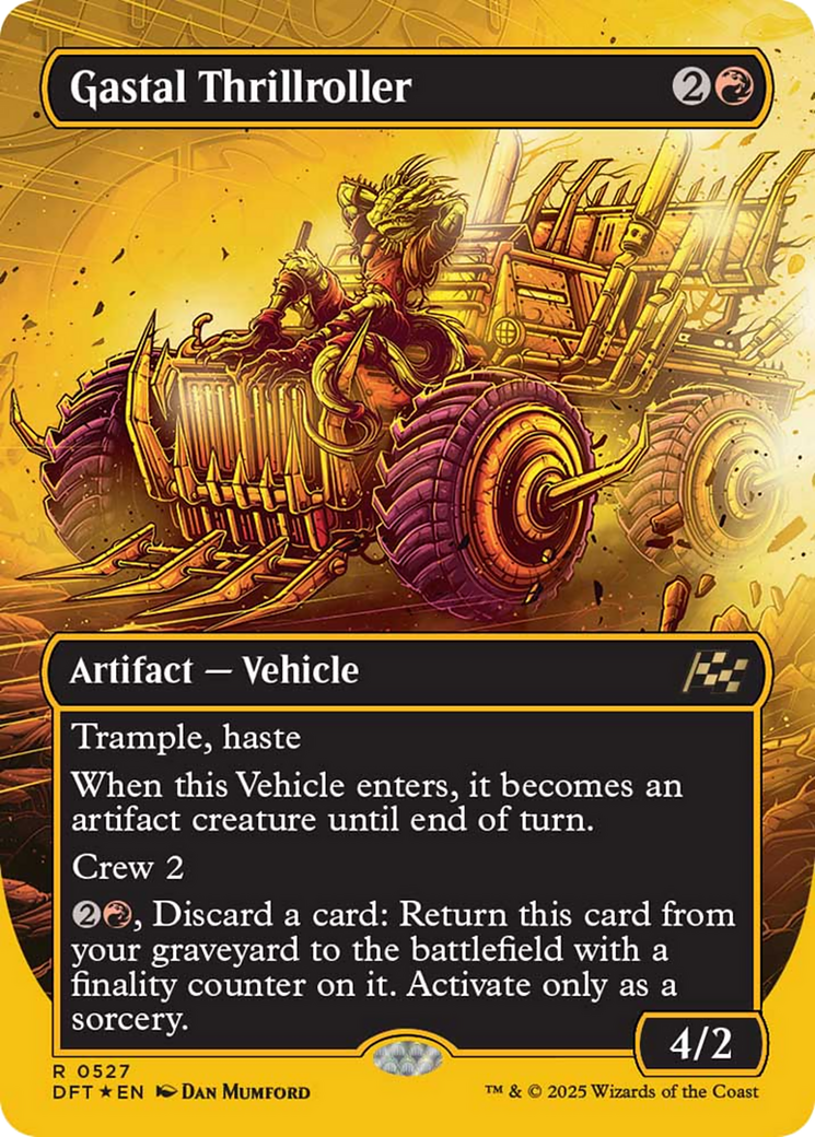 Gastal Thrillroller (Borderless) (First-Place Foil) [Aetherdrift] | Devastation Store